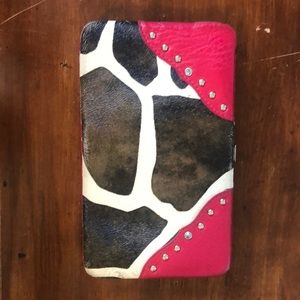 Cute Giraffe pink wallet